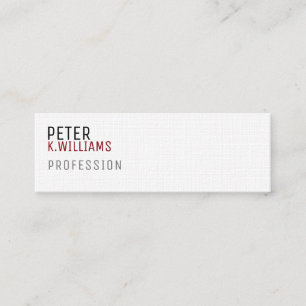 Visite Mini carte de profil minimaliste pour toute profession
