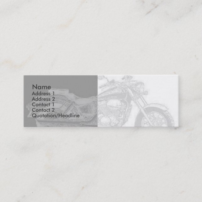 Visite Mini Carte de profil moto (Devant)