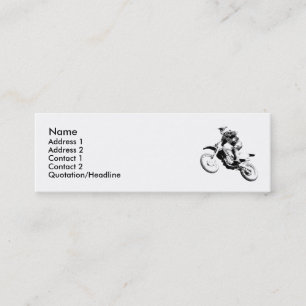 Visite Mini Carte de Profil Motocross Moto Tout-Terrain