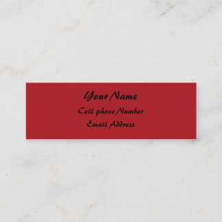 Visite Mini Carte de profil Red Skinny IndianColorWheel, Y...