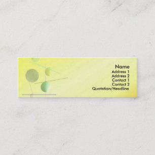 Visite Mini Carte de profil ronde Abstraite