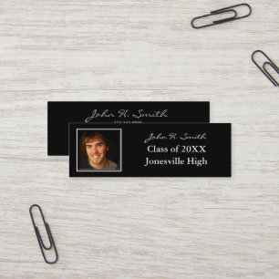Visite Mini Carte de profil senior avec vos photos