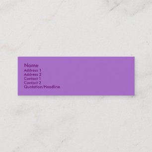 Visite Mini Carte de profil Violet