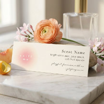 Carte d'échantillon de parfum de bougie mini-teste