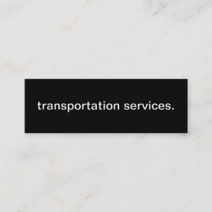 Visite Mini Carte d'entreprise de services de transport