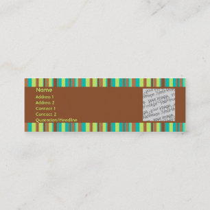 Visite Mini Carte en bon état de profil de chocolat