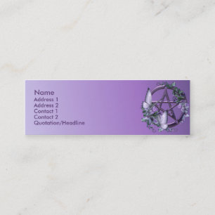 Visite Mini Carte faite sur commande Wiccan de pentagone