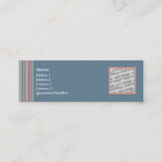 Visite Mini Carte fanée de profil de jeans