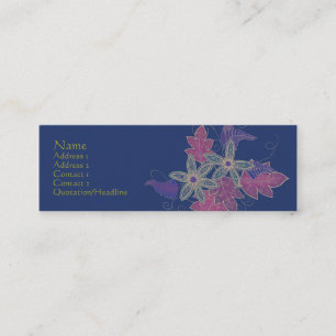 Visite Mini Carte florale Antiqued de profil