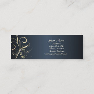 Visite Mini Carte florale élégante de profil de remous