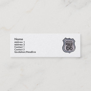 Visite Mini Carte maigre de profil de l'itinéraire 66