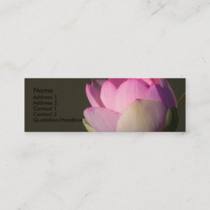 Visite Mini Carte rose de profil de Lotus