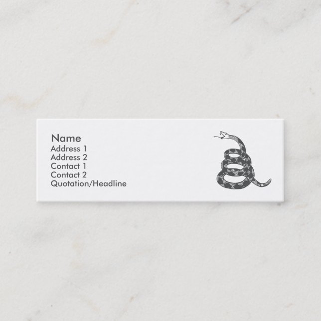 Visite Mini Carte tôt de profil de fer de hochet (Devant)