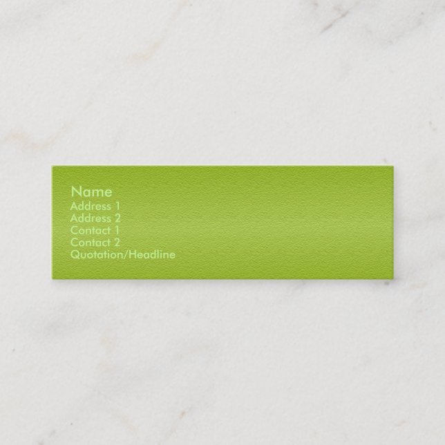 Visite Mini Carte verte de profil de grès de raisin (Devant)