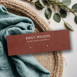 VISITE MINI ÉTUDE DE TEXTURE EN CUIR ROUGE DE TÊTE CARTE D'A