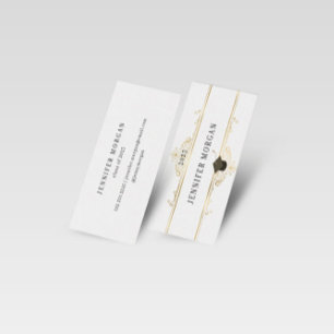 Visite Mini Graduation Gold Ornament Élégante carte de nom