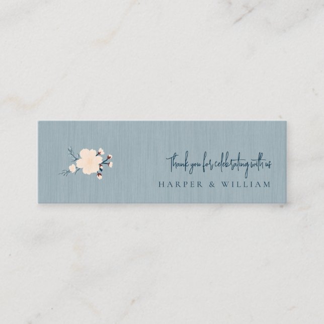 Visite Mini japandi qr code carte de mariage des médias sociau (Devant)