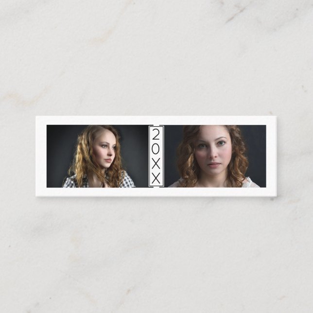 Visite Mini La dernière année de carte nominative d'obtention (Devant)