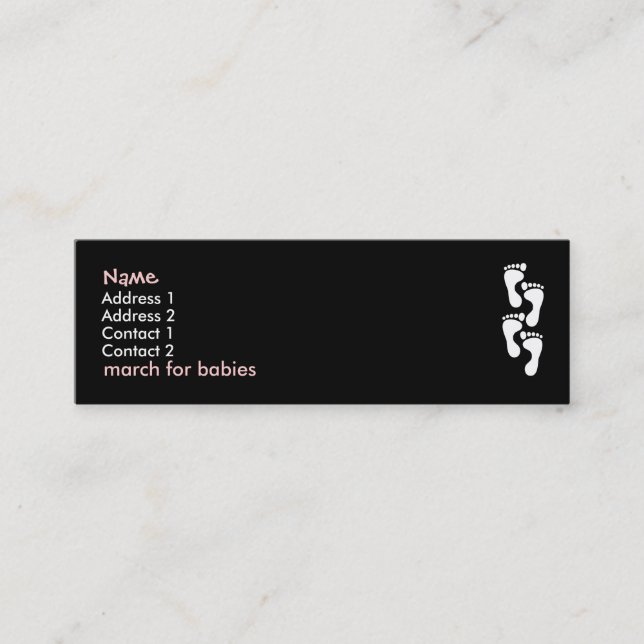 Visite Mini marchez pour le rose/fille de carte de profil de (Devant)