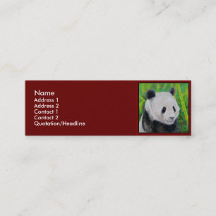 Visite Mini Modèle de carte de profil - panda