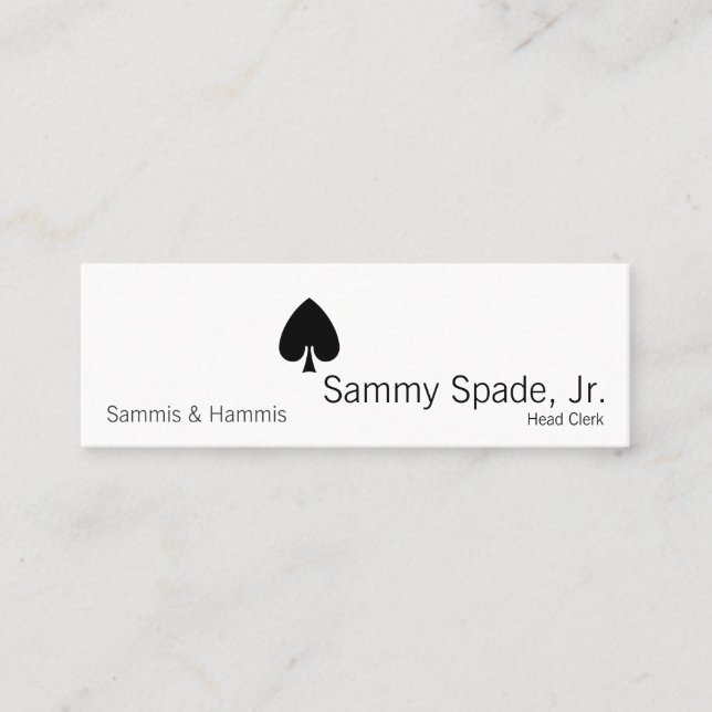 Visite Mini Pelles de costume de carte (Devant)