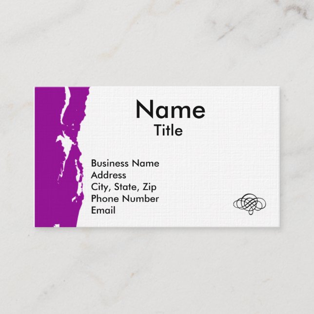 Visite Modèle - Carte de profil d'entreprise (Devant)