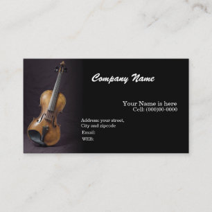 Visite MODÈLE de base Violon CARTE DE VISITE, Musique