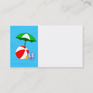 Visite Modèle de carte d'affaires de la piscine de boule 