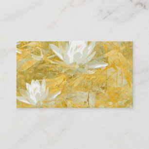 Visite modèle de carte d'affaires lotus fleur collage art