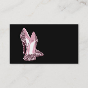 Visite Modèle de carte d'affaires Pink Parties scintillan