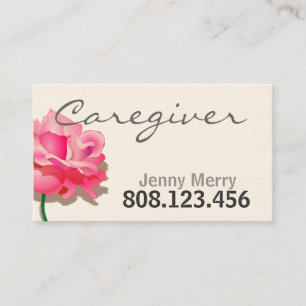 Visite Modèle de carte d'affaires simple Rose