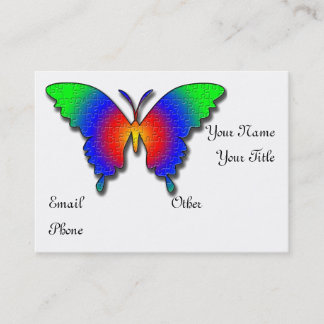 Visite Modèle de carte de profil d'affaires de papillon