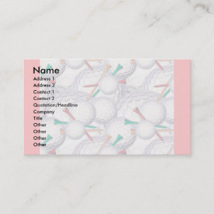 Visite Modèle de carte de profil - golf