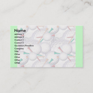 Visite Modèle de carte de profil - golf