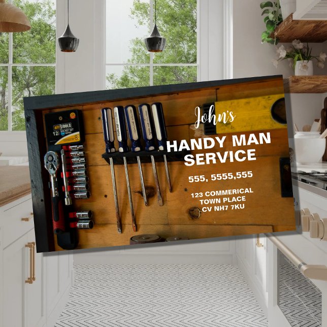 Visite Modèle de carte professionnelle Handman (Créateur téléchargé)