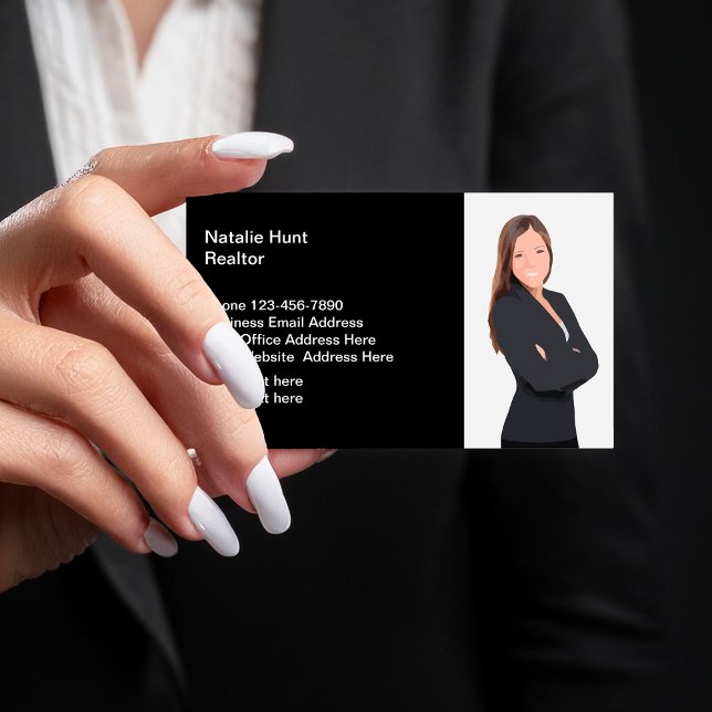 Visite Modèle de carte professionnelle Photo Realtor (Créateur téléchargé)