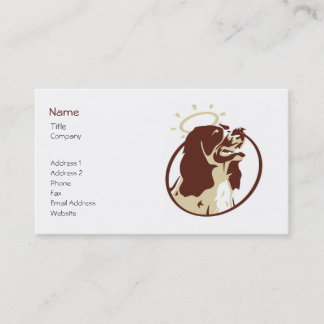 Visite Modèle de la carte de profil Angel Dog