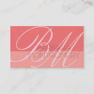 Visite Monogramme Styliste Fashion Designer Carte de visi