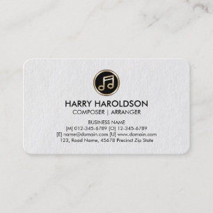 Visite Music Note Compositeur Arrangeur Premium Carte de 