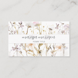 Visite Nom botanique moderne Type de script Carte de visi