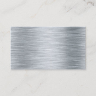 Visite Norme 3,5" x 2,0" métal inoxydable de carte de