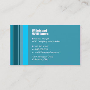 Visite Obscurité moderne minimaliste Seafoam de carte de