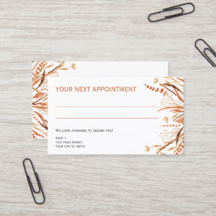 Visite Orange Fleurs sauvages sans logo - Carte de rendez