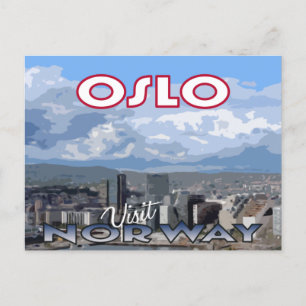 Visite... Oslo, Norvège - carte postale