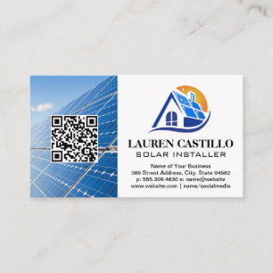 Visite Panneau solaire Accueil Logo moderne   Carte de vi