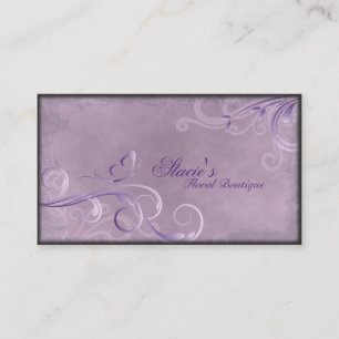 Visite Papillon de remous de pourpre de rose de carte de