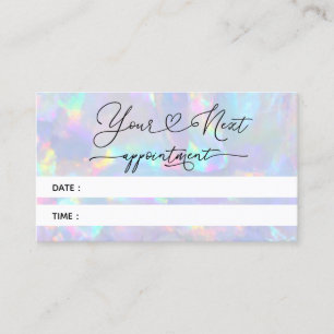 Visite pastel opal texture photo carte de rendez-vous pho