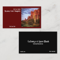 Photographie Desert Mountain Sunset Carte de visit