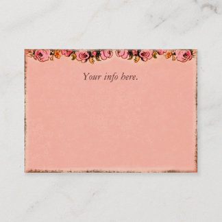 Visite Pink Roses Design Carte de profil d'entreprise
