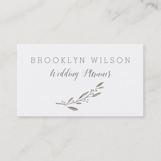 Visite Planificateur de mariage personnalisé Carte de vis (Devant)